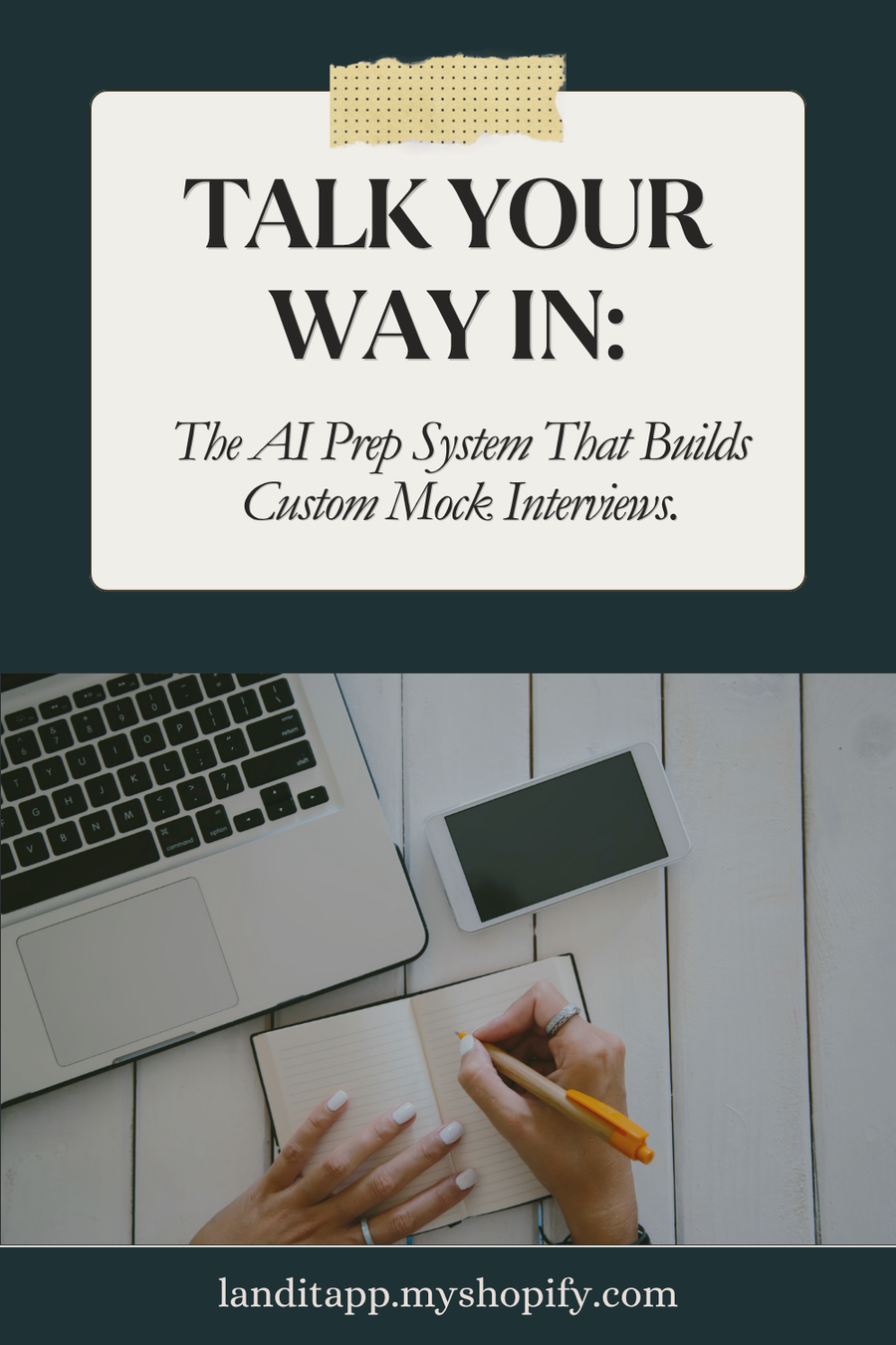 Talk Your Way In: The AI Prep System That Builds Custom Mock Interviews.